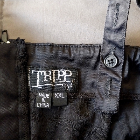 Vintage Y2K Tripp nyc black brocade tutu skirt dress - Picture 8 of 8